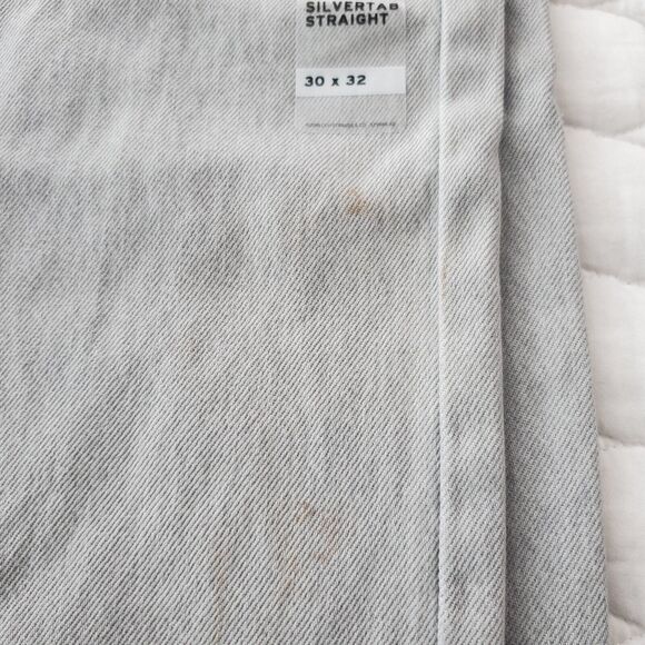 NEW! Levi's Silver Tab '90's' Style' Men's 30x30 Straight Fit Gray Distressed - Picture 6 of 12